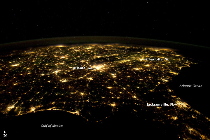 Urbanization: Wiki Commons (NASA)