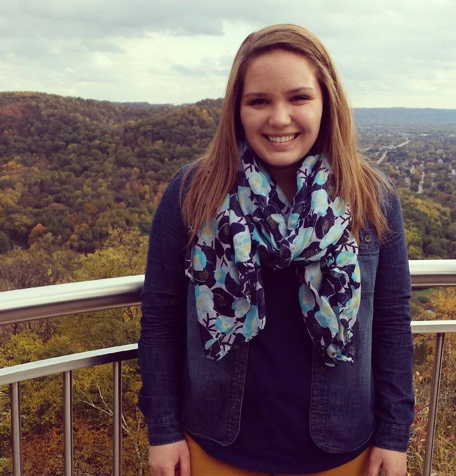 Photograph of Mary Purdy at Grandad Bluff in La Crosse