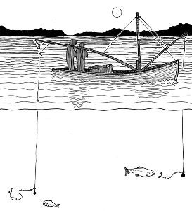 Let's Go Fishing! (Retrieved From: http://commons.wikimedia.org/wiki/File:Trolling_illustration,_Historic_American_Engineering_Record.png)