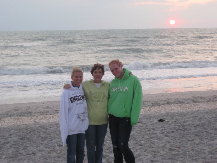 Picture of my cousin, my grandma, and myself on Spring Break 2010 in Florida