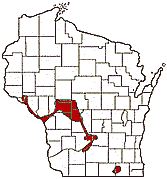 Massasauga range in Wisconsin