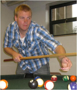 This is me playing pool.