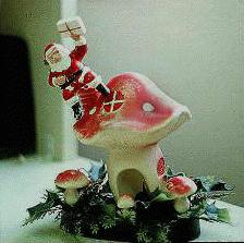 You're missing a beautiful image of my favorite Christmas decoration, Santa on a hallucinogenic mushroom