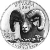 As the state animal of Nevada, bighorn sheep were one of five possiblities for their state quarter.