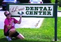 This is me in front of a dental office in La Crosse, WI. I know, a little dorky!