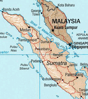 map of sumatra taken from http://commons.wikimedia.org/wiki/File:Sumatra.png