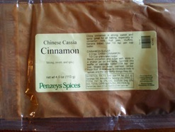 Photo by Jaclyn Bero. Store bought ground cinnamon (Notice label says Chinese cassia)