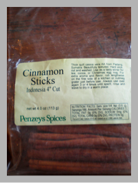 Photo by Jaclyn Bero. Store bought cinnamon sticks (Also Chinese cassia)
