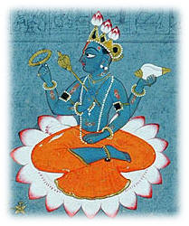 God Vishnu courtesy of Wikimedia Commons