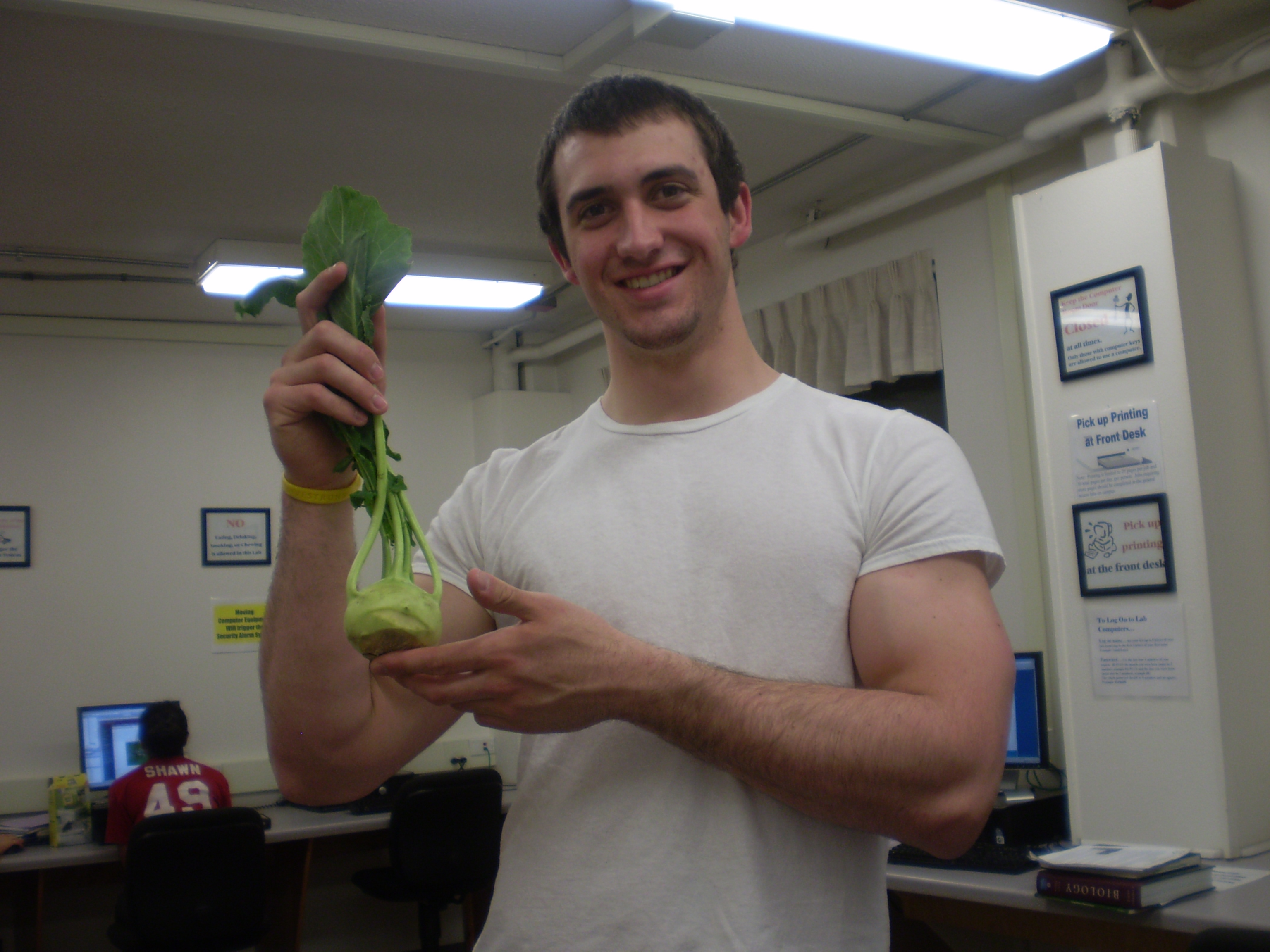 Me with my first Kohlrabi!