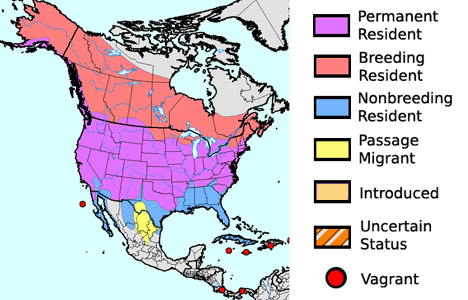 North America migrational map courtesy of Terry Sohl