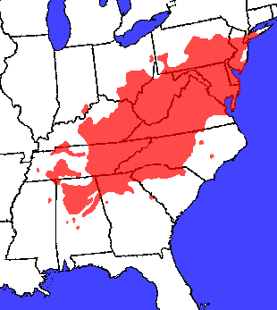Authorized byChristopher Earle: Range map of Virginia Pine
