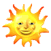 Animated sun found at http://www.feebleminds-gifs.com/animated-gifs-24.html.
