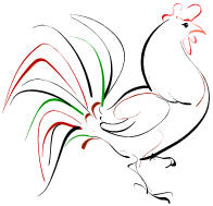 Cock- tenth animal in the Chinese zodiac. *From Clipart*