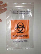 Biohazard Specimen bag (Taken by me)
