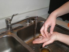 Don't forget to wash fingernails, as well.  (Picture of my hands, Taken by my friend)