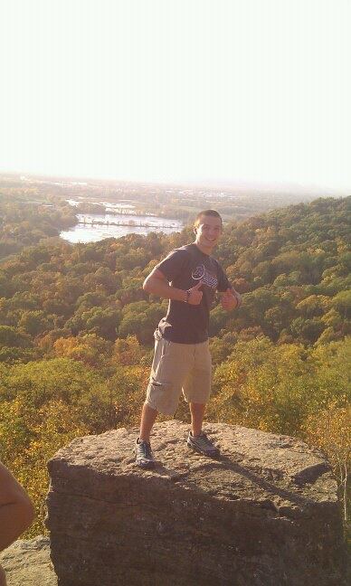Picture of me on the bluffs in La Crosse