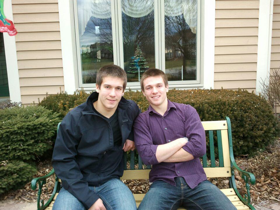 This is me and my brother at Easter this year.  Taken by our mom