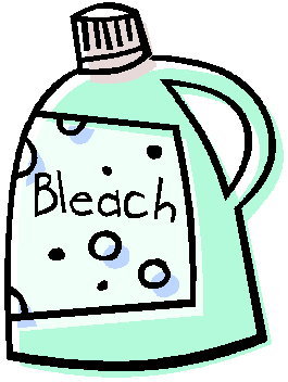 Bleach cartoon. Picture courtesy of Microsoft clip art. 