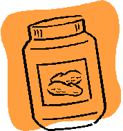 Peanut butter cartoon. Picture courtesy of Microsoft clip art. 