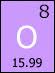 Oxygen (as seen as an element on the periodic table) Retrieved from: http://commons.wikimedia.org/wiki/File:Oxygen.gif