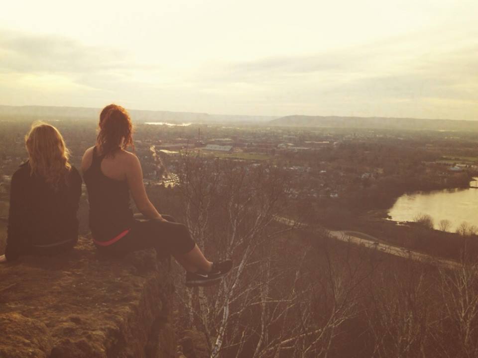 On top of the world with my roommate