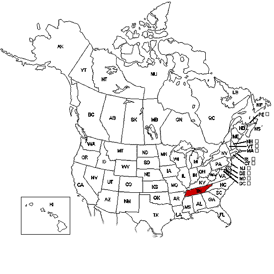 Map of Fumoneliz archeri population. Courtesy of NatureServe.com