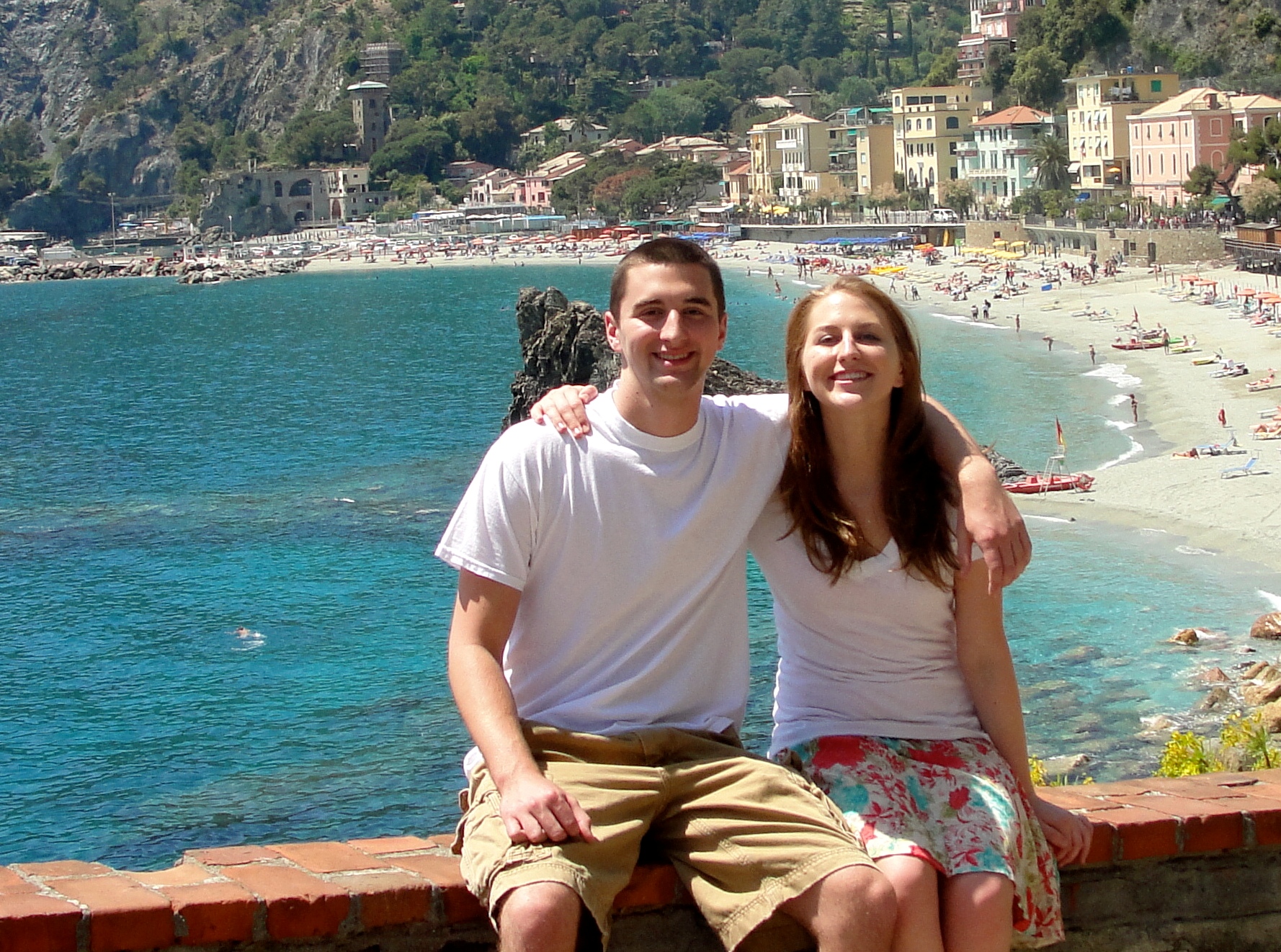 Picture of my sister, Megan Kelbel, and I in Italy.