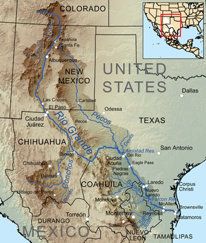 Rio Grande River map. Taken by Kmusser. wikipedia.org.